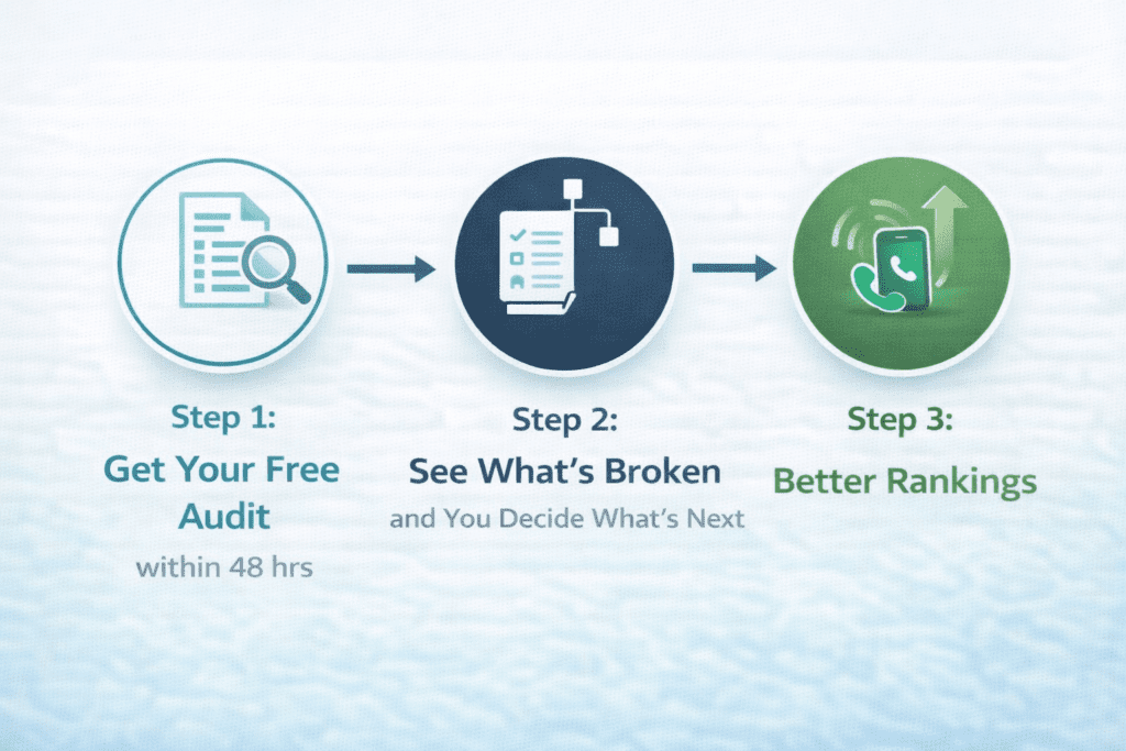 Three Steps. No Surprises. No Pressure.