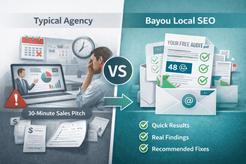 bayou local seo free audit